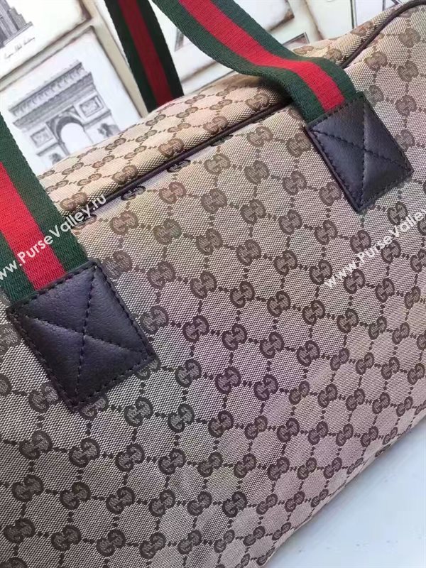 Gucci large travel gray tri bag 6462