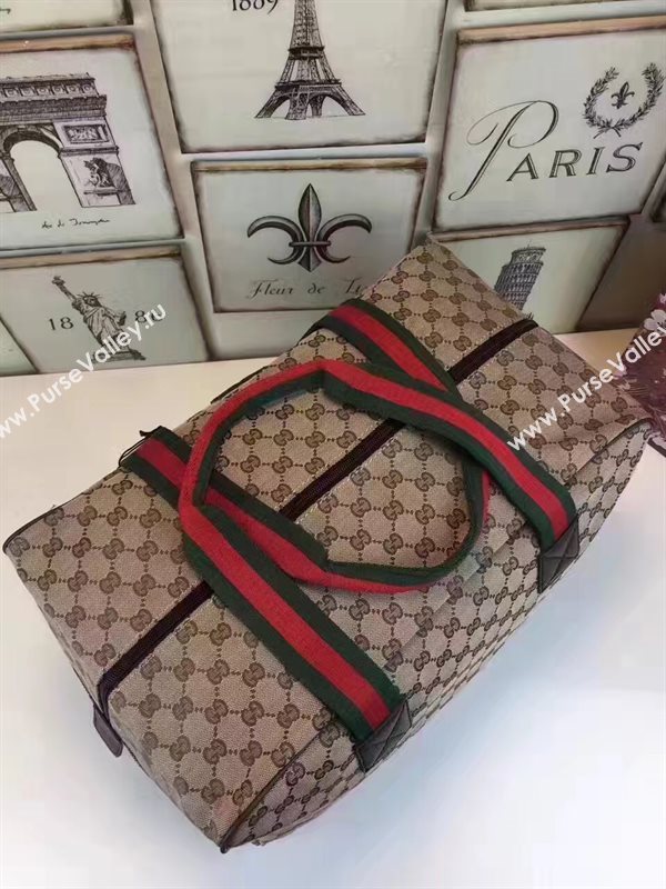 Gucci large travel gray tri bag 6462