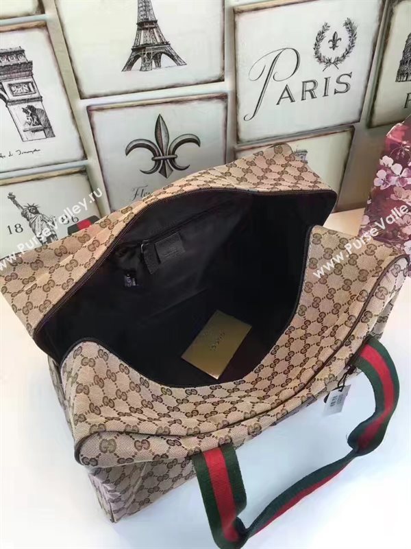 Gucci large travel gray tri bag 6462