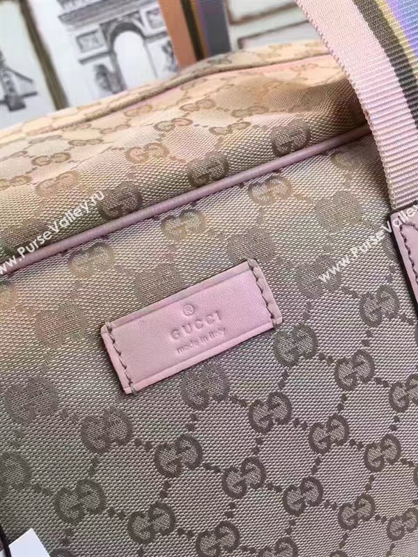 Gucci large travel gray pink with bag 6463