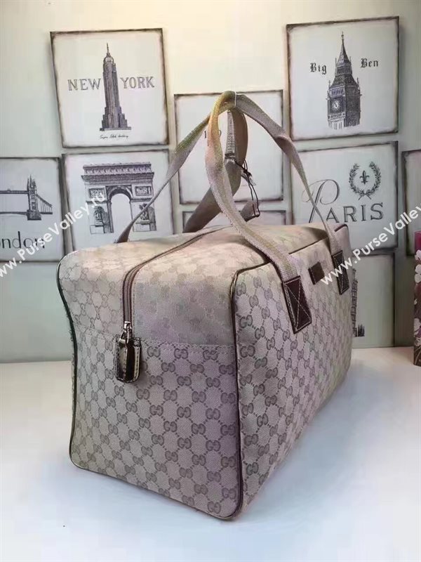 Gucci large travel gray light bag 6464