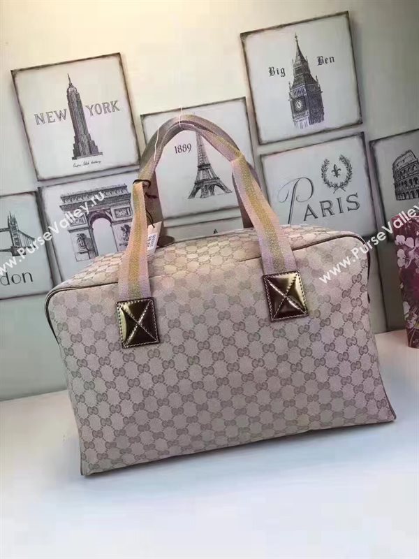 Gucci large travel gray light bag 6464