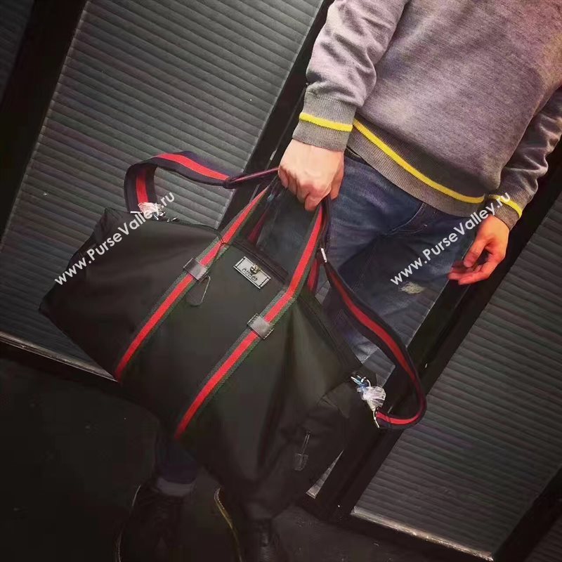 Gucci X large Boston black red with bag 6467