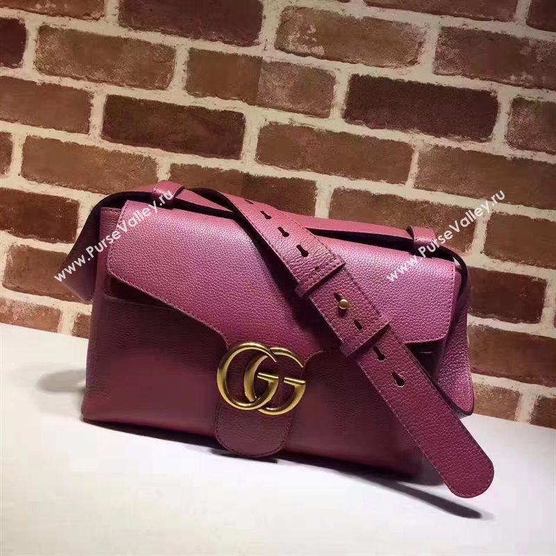 Gucci GG padlock wine shoulder bag 6471