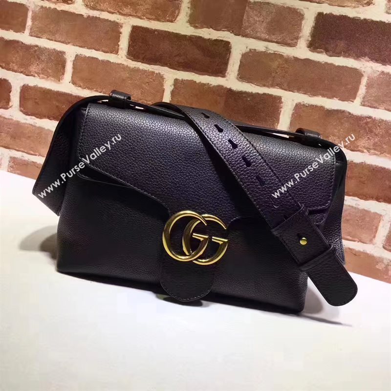 Gucci GG padlock black shoulder bag 6472