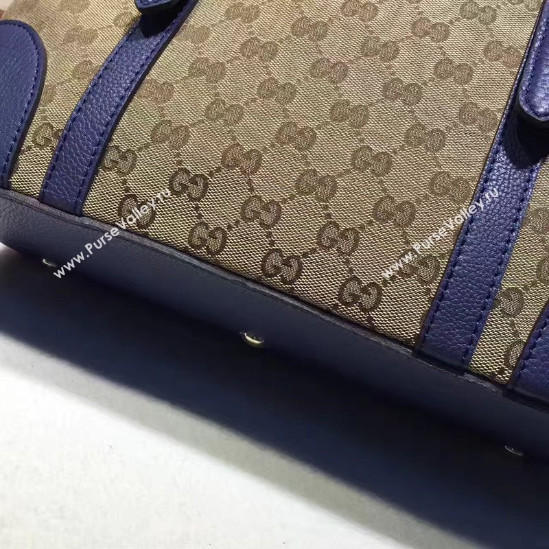 Gucci GG gray v blue large tote shoulder bag 6473