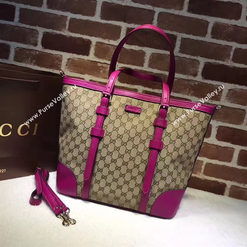 Gucci GG large gray with red tote shoulder bag 6476