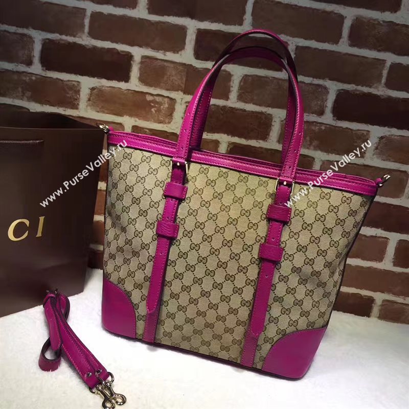 Gucci GG large gray with red tote shoulder bag 6476