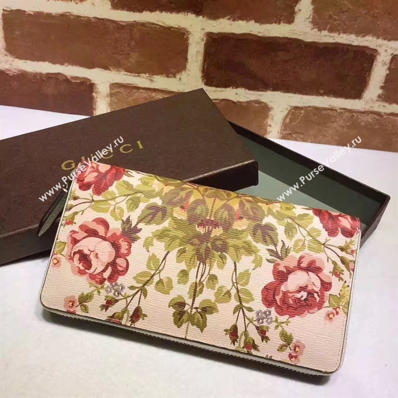 Gucci zipper wallet flower bag 6477