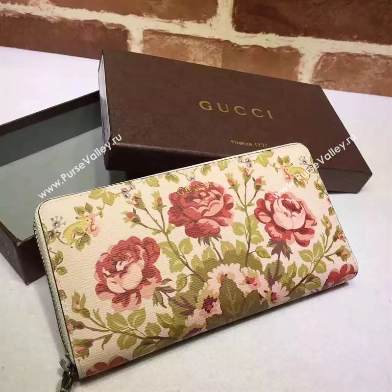 Gucci zipper wallet flower bag 6477