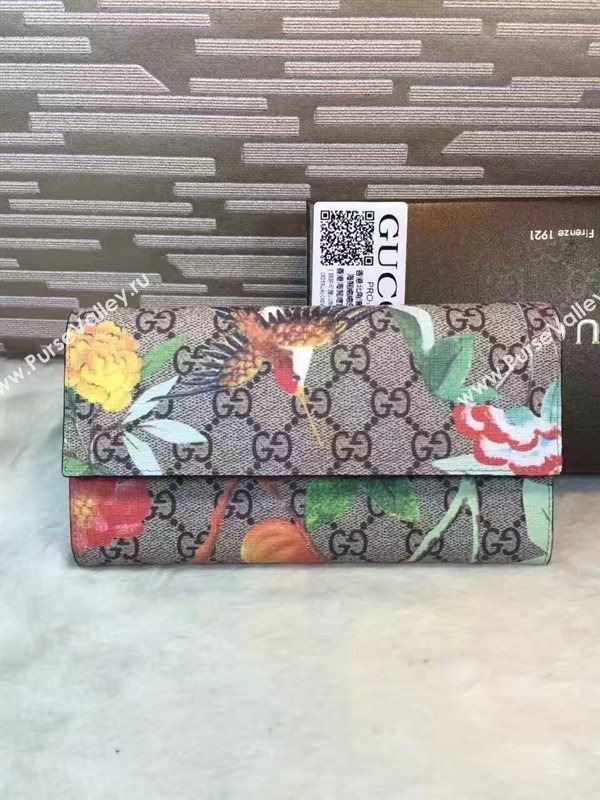 Gucci long bird wallet flower bag 6479