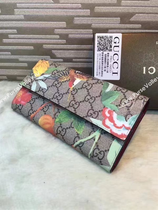 Gucci long bird wallet flower bag 6479