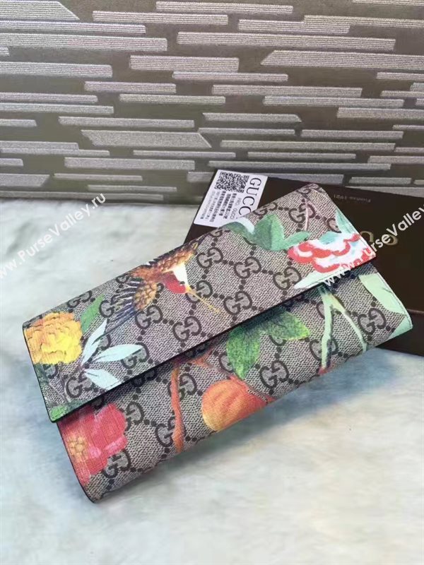 Gucci long bird wallet flower bag 6479