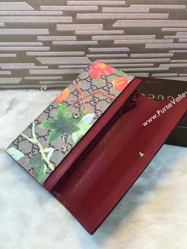 Gucci long bird wallet flower bag 6479