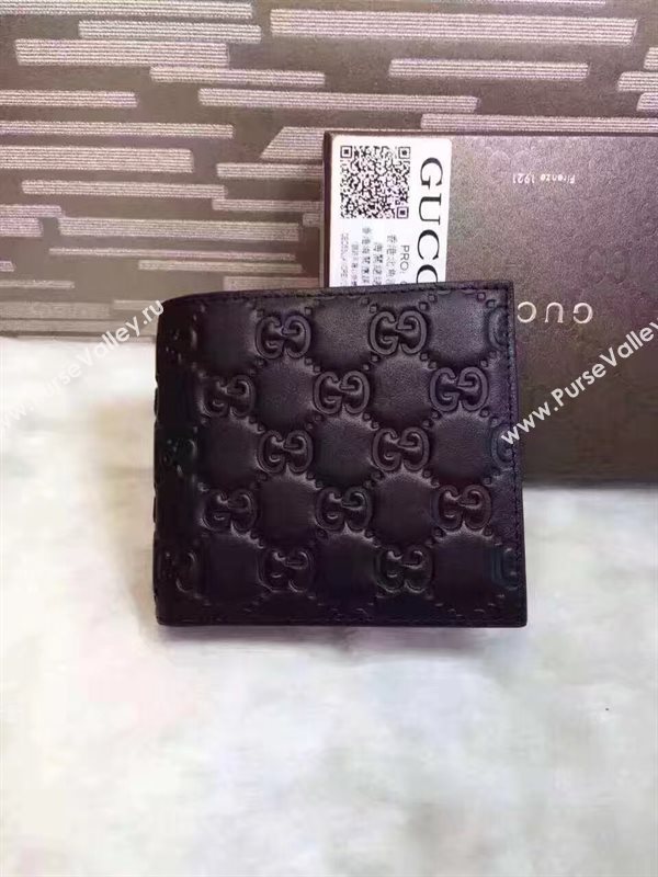 Gucci 2 fold wallet black bag 6481