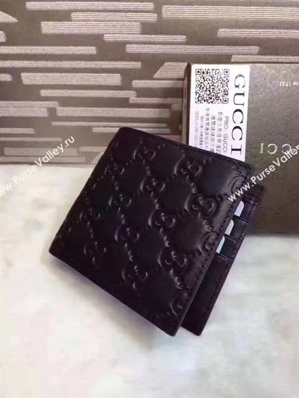 Gucci 2 fold wallet black bag 6481