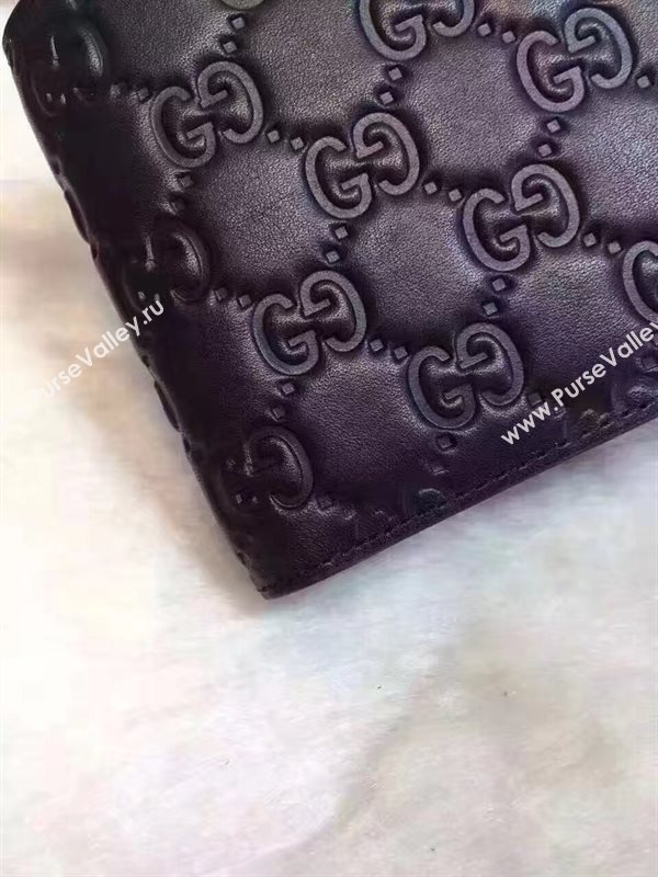 Gucci 2 fold wallet black bag 6481