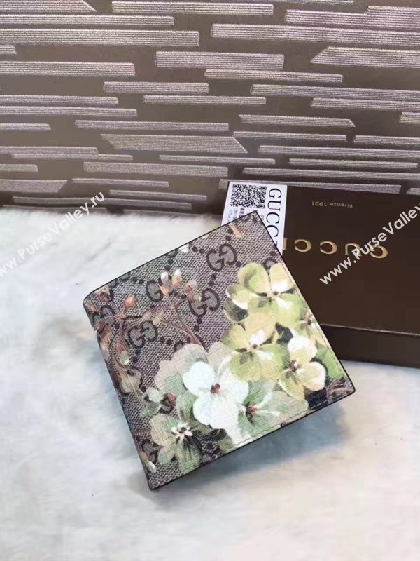 Gucci gray v wallet flower bag 6482