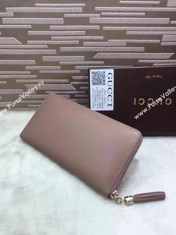 Gucci stud zipper wallet nude bag 6486