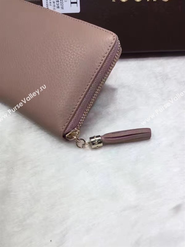 Gucci stud zipper wallet nude bag 6486