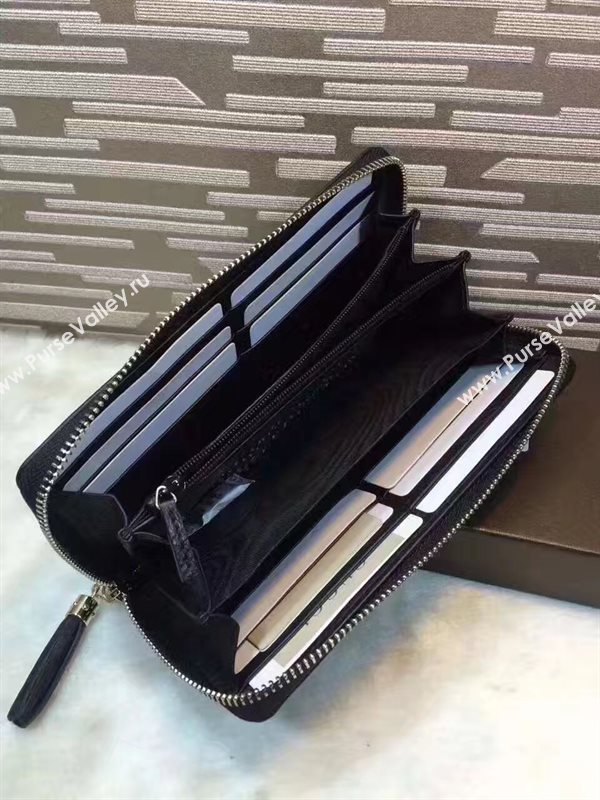 Gucci soho zipper black wallet bag 6487