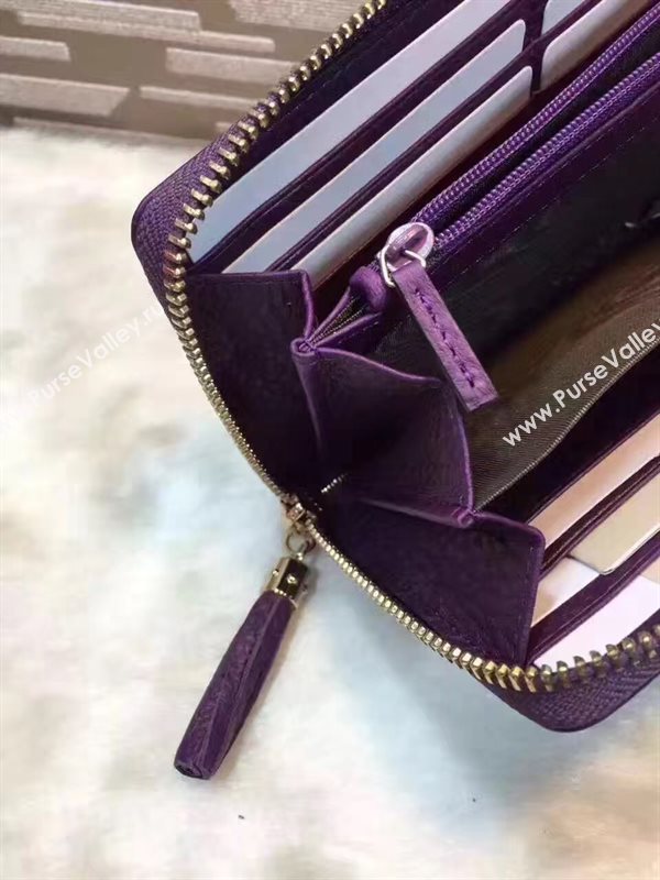 Gucci soho zipper purple wallet bag 6488