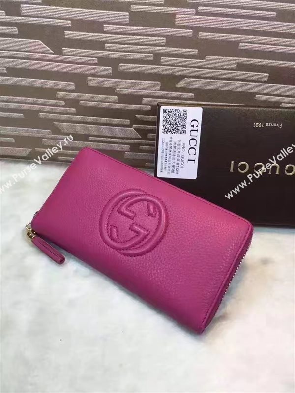 Gucci soho zipper rose wallet red bag 6490