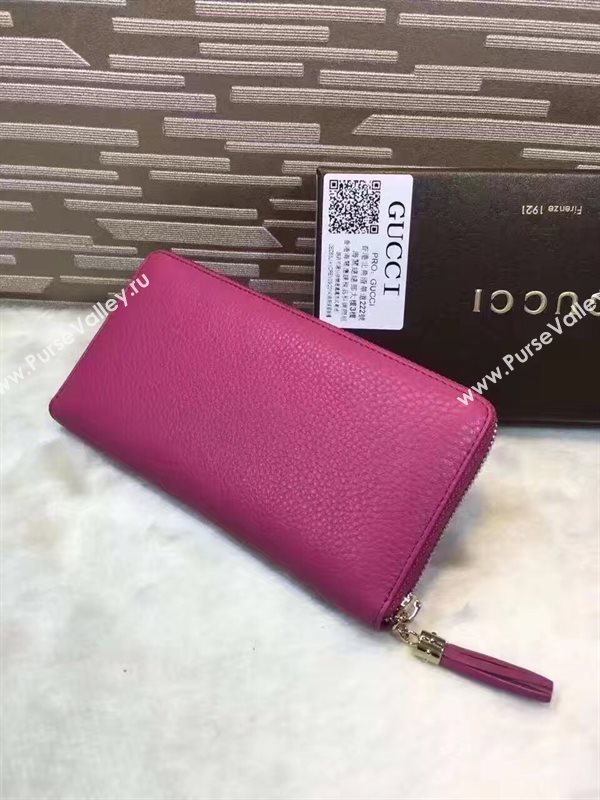 Gucci soho zipper rose wallet red bag 6490