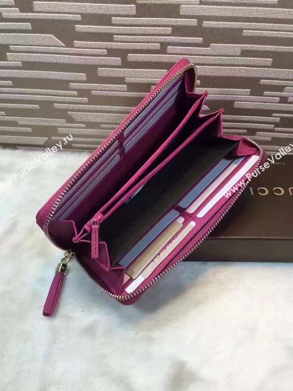Gucci soho zipper rose wallet red bag 6490