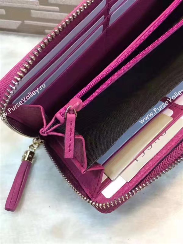 Gucci soho zipper rose wallet red bag 6490