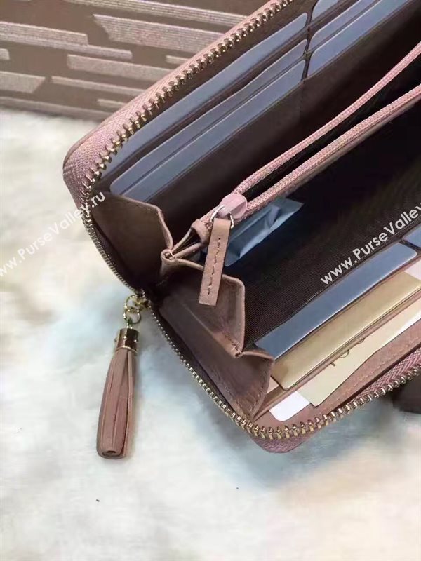 Gucci soho zipper wallet nude bag 6491