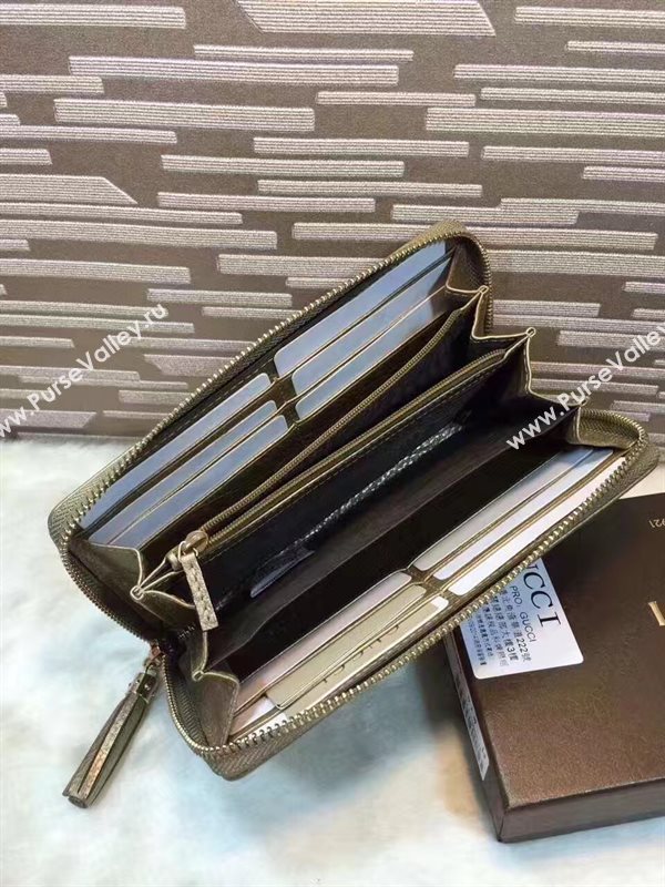 Gucci soho zipper wallet tan bag 6493