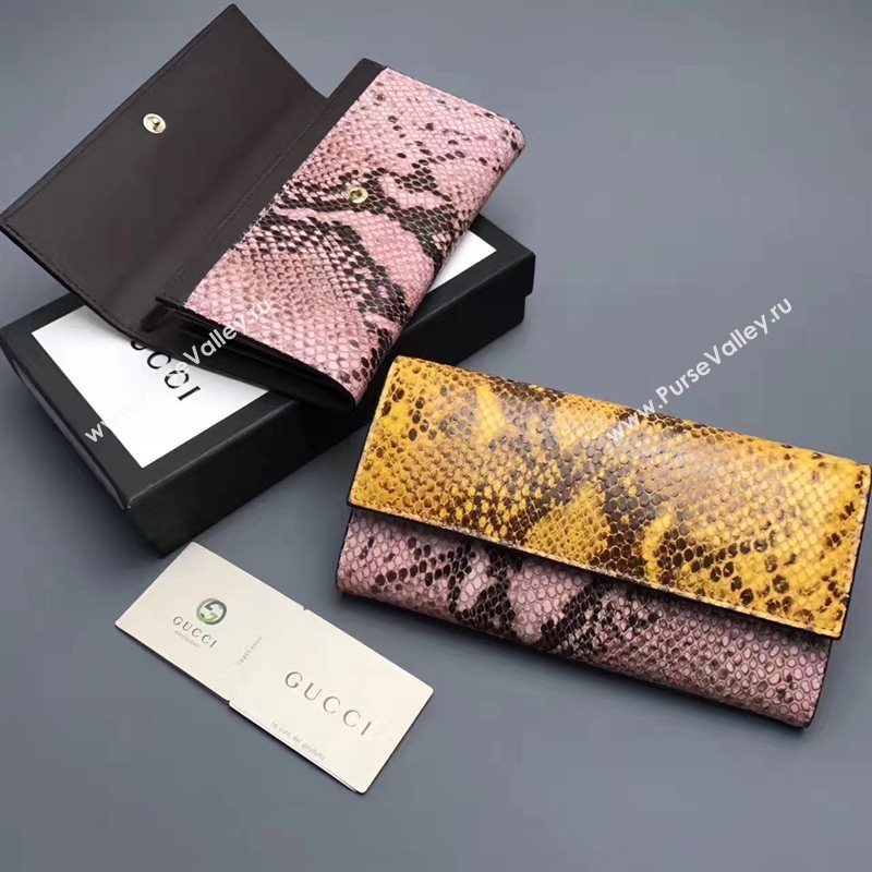 Gucci long wallet snake bag 6401