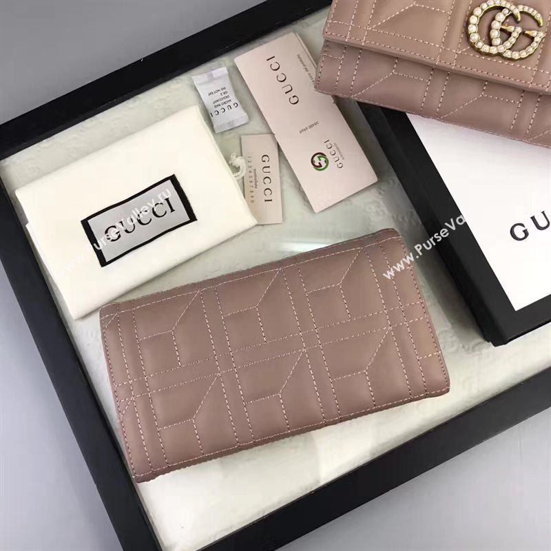 Gucci 2 fold wallet nude bag 6409