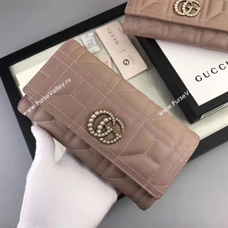 Gucci 2 fold wallet nude bag 6409