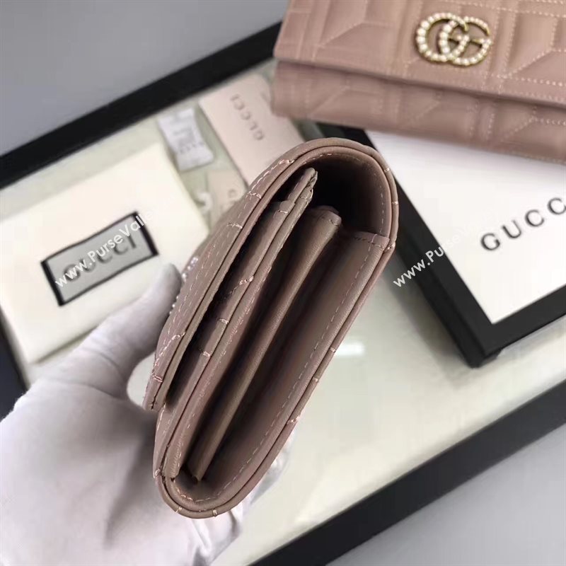 Gucci 2 fold wallet nude bag 6409