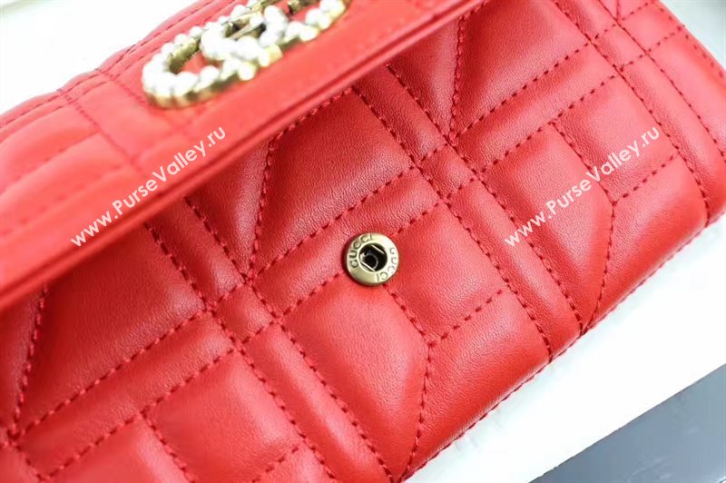 Gucci 2 fold wallet red bag 6411