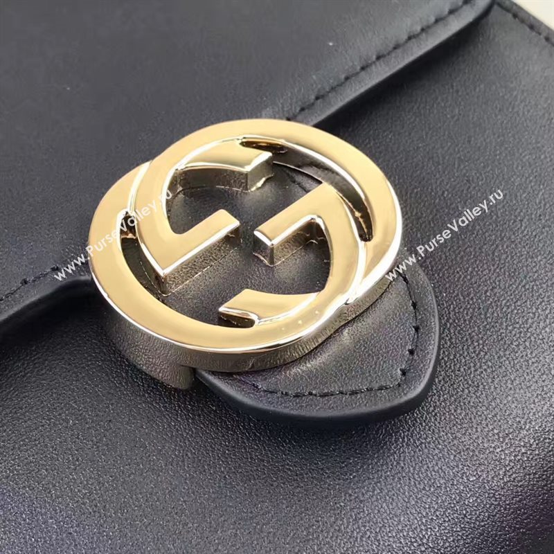 Gucci small 3 fold wallet black bag 6412