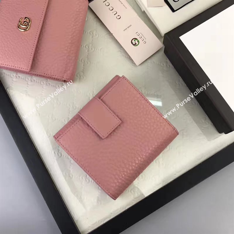 Gucci small GG 3 fold pink wallet bag 6415