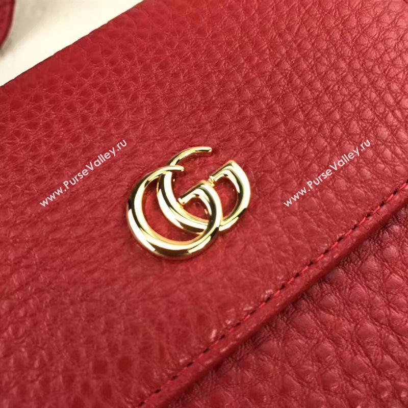 Gucci small GG 3 fold wallet red bag 6417