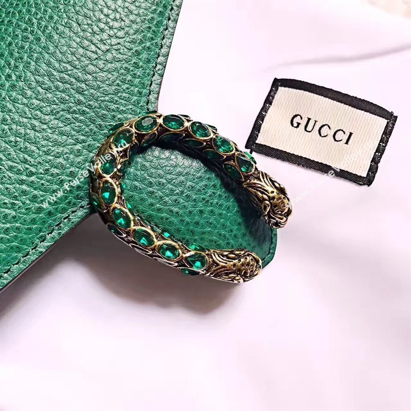 Gucci padlock 3 fold wallet green bag 6418