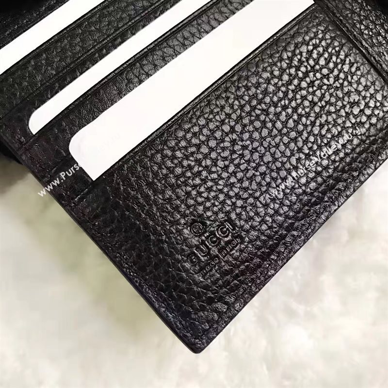 Gucci padlock 3 fold wallet black bag 6419