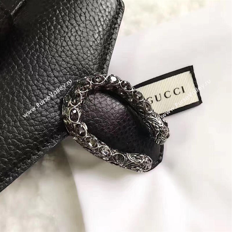 Gucci padlock 3 fold wallet black bag 6419