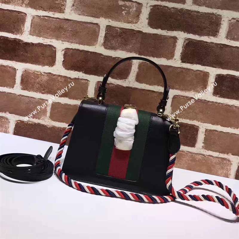 Gucci mini Sylvie top black handle bag 6421