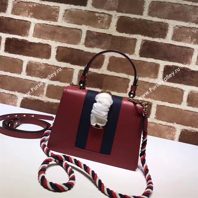 Gucci mini Sylvie top wine handle bag 6422