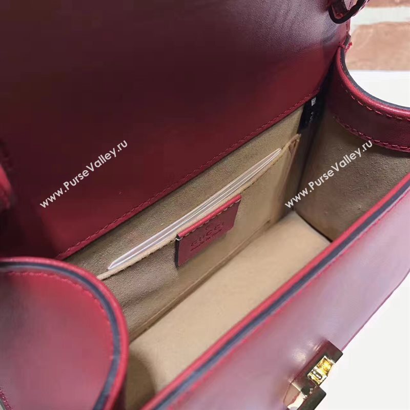 Gucci mini Sylvie top wine handle bag 6422