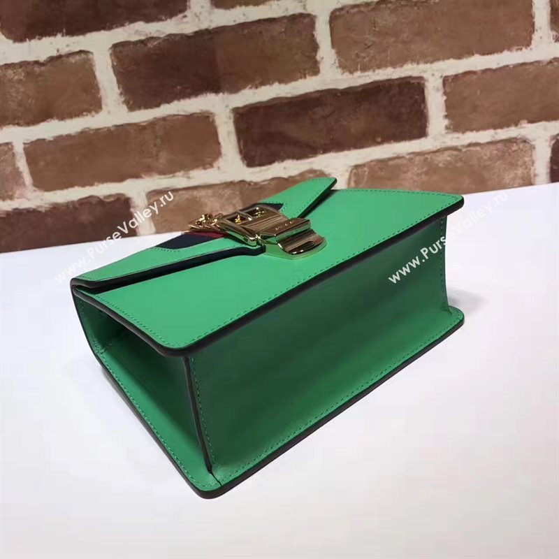 Gucci mini Sylvie top green handle bag 6423