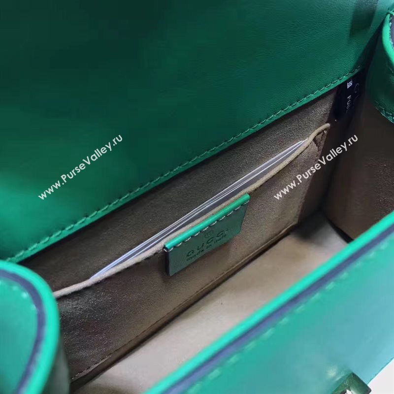 Gucci mini Sylvie top green handle bag 6423