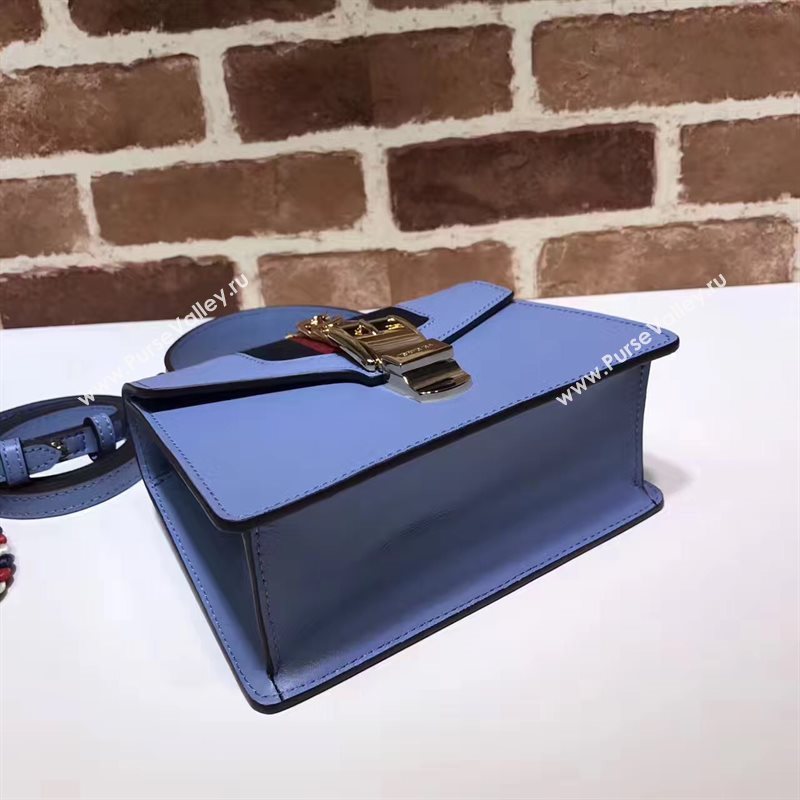 Gucci mini Sylvie top blue handle bag 6424