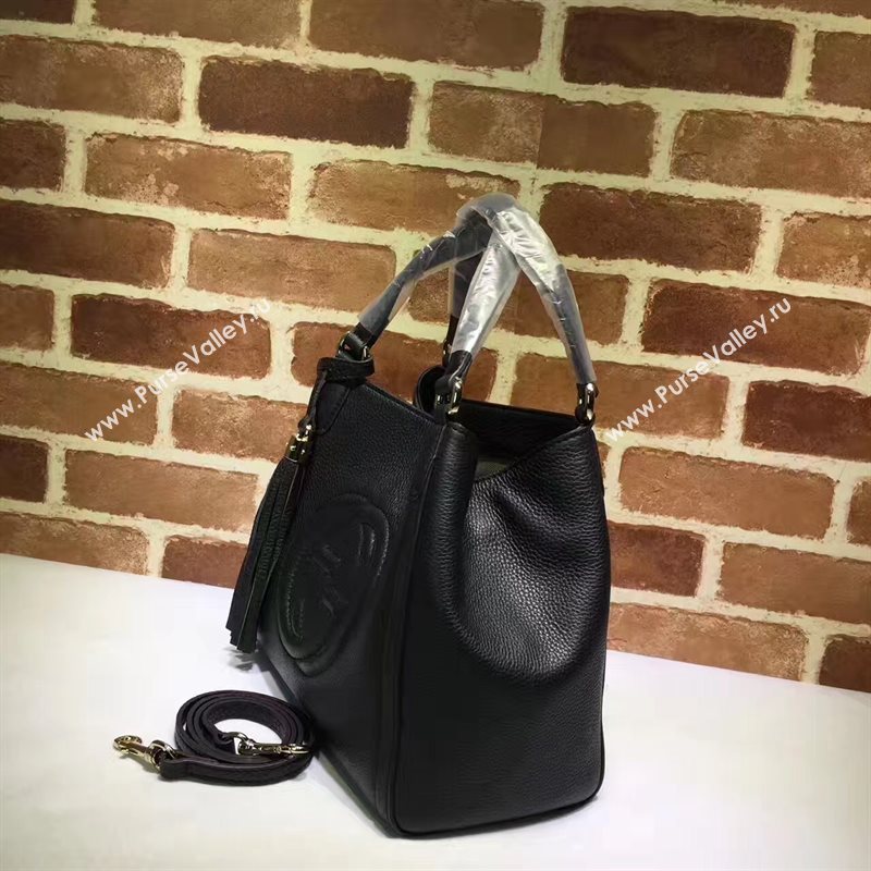 Gucci small black soho tote shoulder bag 6426